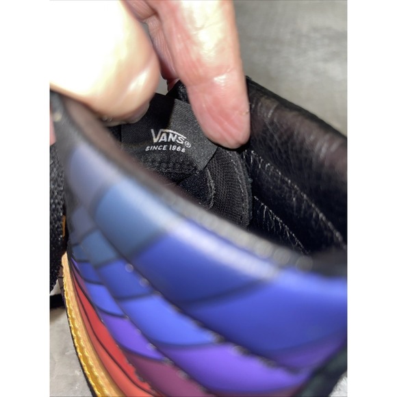 Vans Sk8-Hi Reissue Refract Black And Multi Skate Shoes Men's Sz 7 Multicolor - Picture 12 of 12